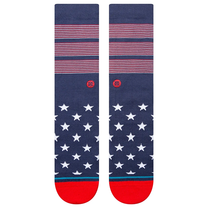 Men's Stance Navy MLB  Bars USA Crew Socks