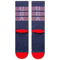 Men's Stance Navy MLB  Bars USA Crew Socks
