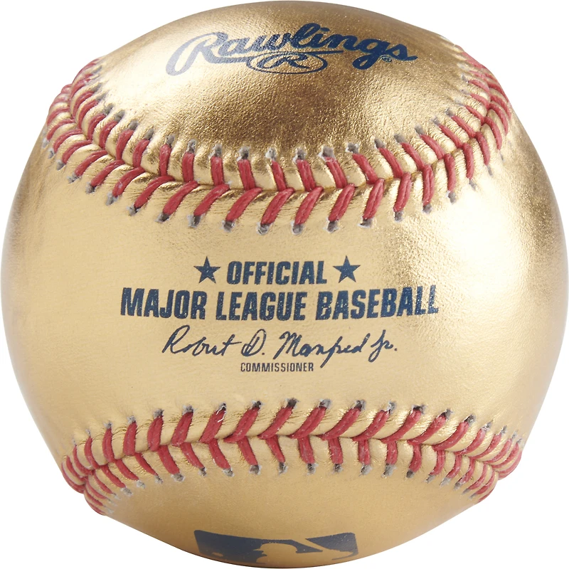 MLB Rawlings Gold Leather Baseball