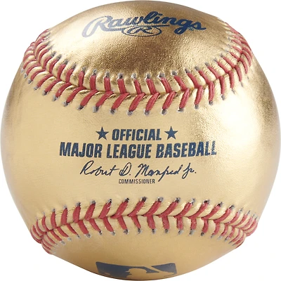 MLB Rawlings Gold Leather Baseball