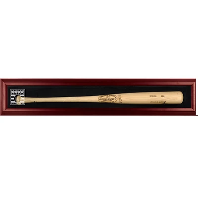 National Baseball Hall of Fame Logo Brown Framed Single Bat Display Case