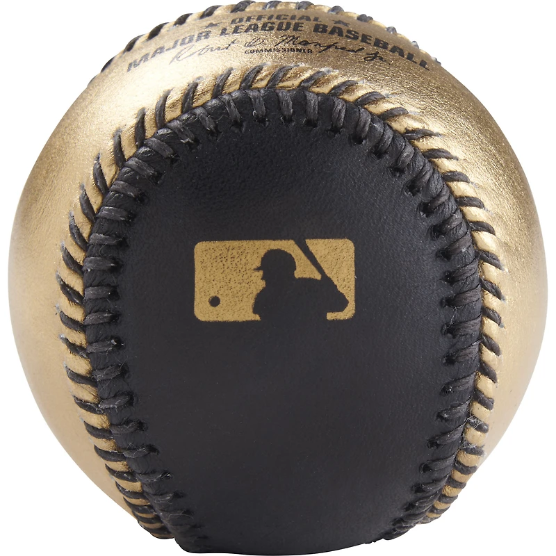 Rawlings Gold and Black Leather Baseball