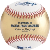 Rawlings Gold and White Leather Baseball