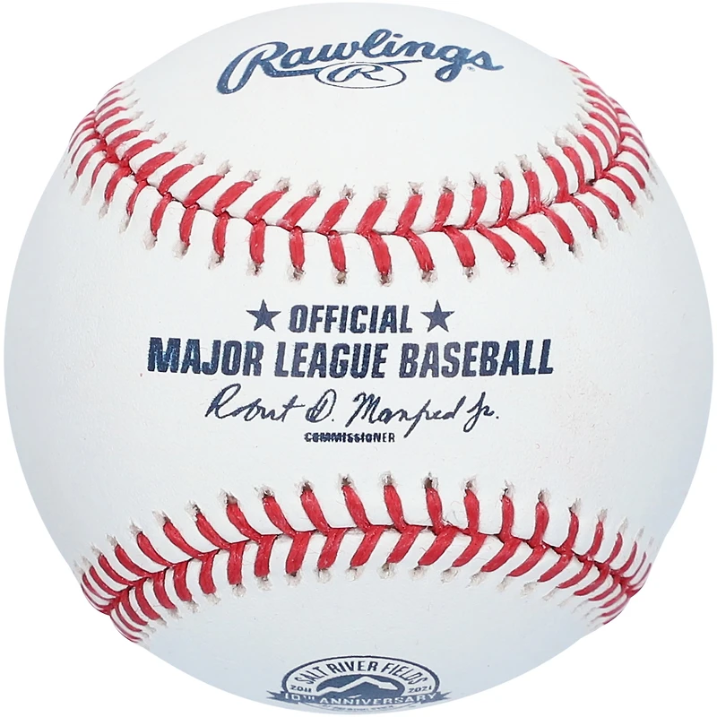 Logo du 10e anniversaire du stade de baseball Rawlings Salt River Fields