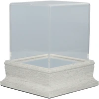Vitrine pour balles de baseball gris ardoise - Protection UV