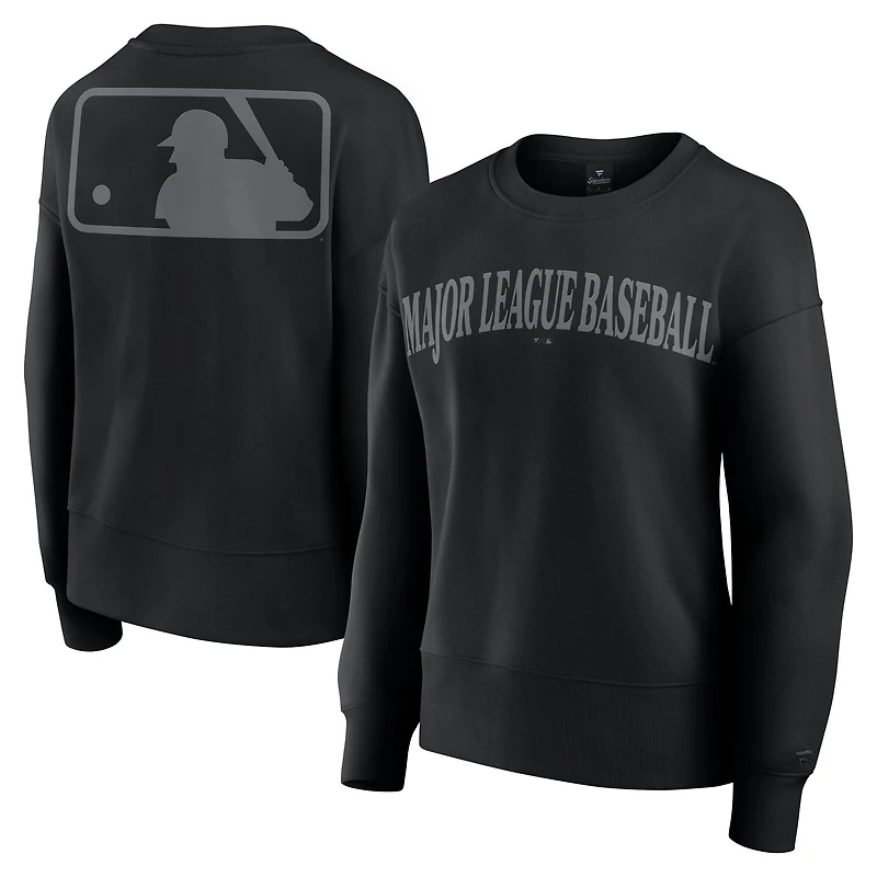 Sweat-shirt à capuche noir MLB Elements Flow pour femme de Fanatics