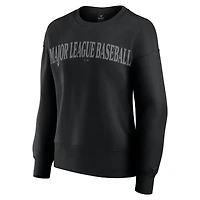 Sweat-shirt à capuche noir MLB Elements Flow pour femme de Fanatics