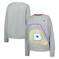 Chandail de terrain baseball MLB Terez gris pour femme