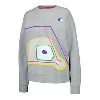 Chandail de terrain baseball MLB Terez gris pour femme
