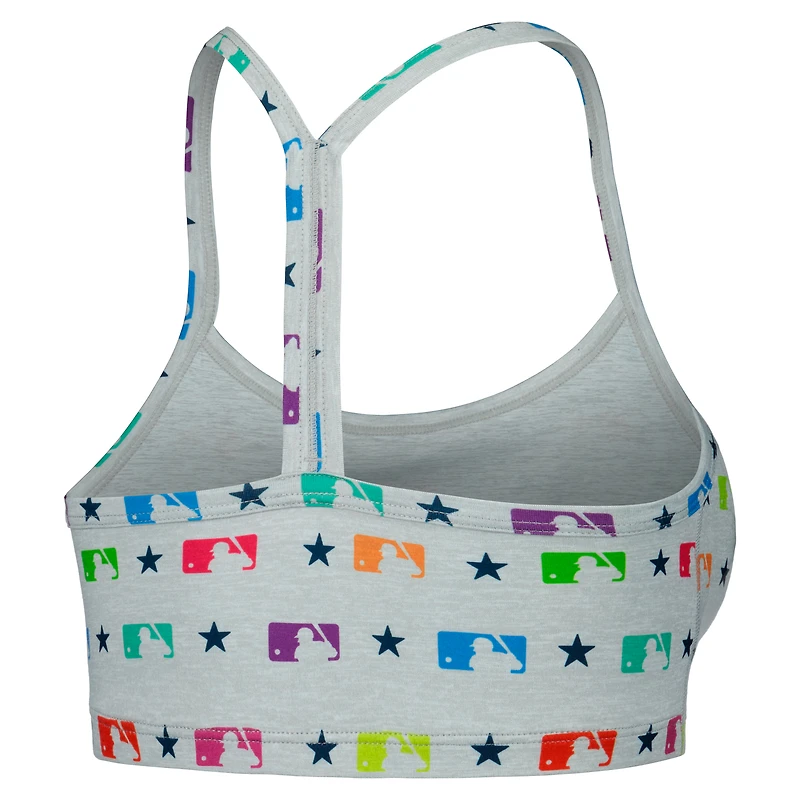 Women's Terez Gray MLB TLC Rainbow Bra