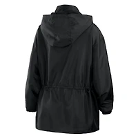 WEAR by Erin Andrews Veste à capuche coupe-vent zippée noire MLB Merchandise pour femmes