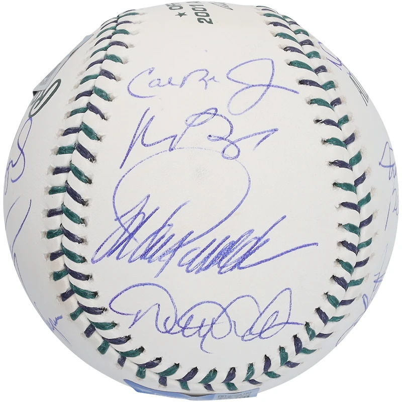 2001 MLB All-Stars Autographed Game Logo Baseball with 17 Signatures - Limited Edition of 10