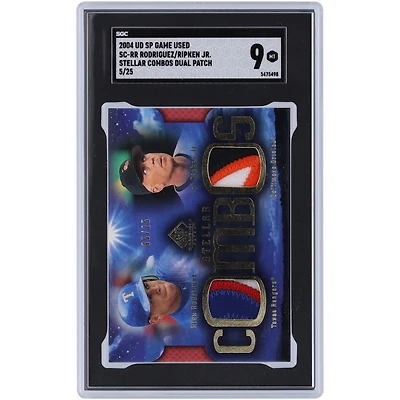 Alex Rodriguez & Cal Ripken Jr. 2004 Upper Deck SP Jeu Utilisé Stellar Combos Duel 5 Color Relics #SC-RR #5/25 SGC Authentifié 9 Carte