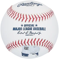 Baseball autographié par Dansby Swanson des Chicago Cubs et Spencer Jones des New York Yankees avec l'inscription « Vandyboys »