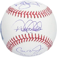 Derek Jeter, Cal Ripken Jr. & Robin Yount Autographed Baseball with "Shortstop 3000 Hit Club" Inscription