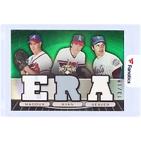 Greg Maddux, Nolan Ryan et Tom Seaver MLB Multi-Team 2007 Topps Triple Threads Multi Game-Used Relics #TTRC-75 #13/18 Card