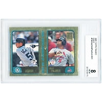 Ichiro Suzuki & Albert Pujols 2001 Topps Traded Gold '01 Topps Rookie Of The Year #T99 #897/2001 BGS Authenticated 8 Card