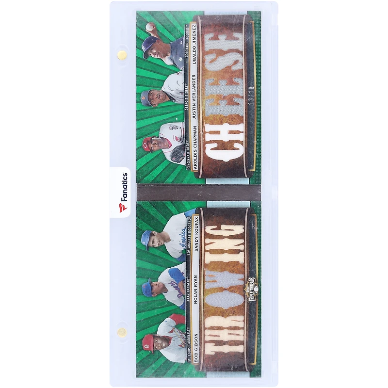 Livret de reliques multi-jeux Topps Triple Threads 2011 des lanceurs de la MLB #TTRDC-18 #13/18