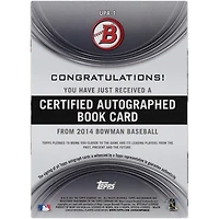 MLB Player 2014 Bowman 25 Signature Booklet #UPA-1 #1/5 Card