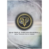 Livret de reliques de 10 joueurs de la MLB Player 2019 Topps Triple Threads Deca Threads #DRC-7 #5/10 Rookie Card
