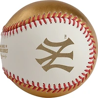 New York Yankees vs. Los Angeles Dodgers 2024 World Series Dueling Gold Baseball with Case