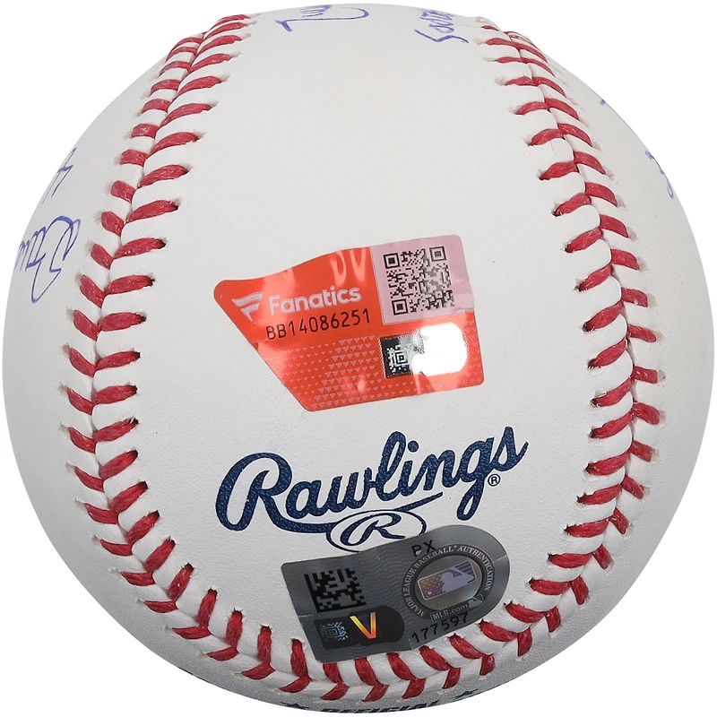 Balle de baseball signée par Randy Johnson, Steve Carlton et CC Sabathia, meilleurs lanceurs gauchers en termes de retraits sur prises, avec plusieurs inscriptions - Édition limitée à 25 exemplaires