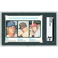 Ron Cey, John Hilton & Mike Schmidt 1973 Topps '73 Rookie Third Basemen #615 SGC Authenticated 3 Rookie Card