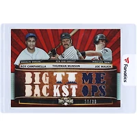 Roy Campanella, Thurman Munson et Joe Mauer MLB Multi-Team 2011 Topps Triple Threads Multi Game-Used Relics #TTRC-39 #16/36 Card