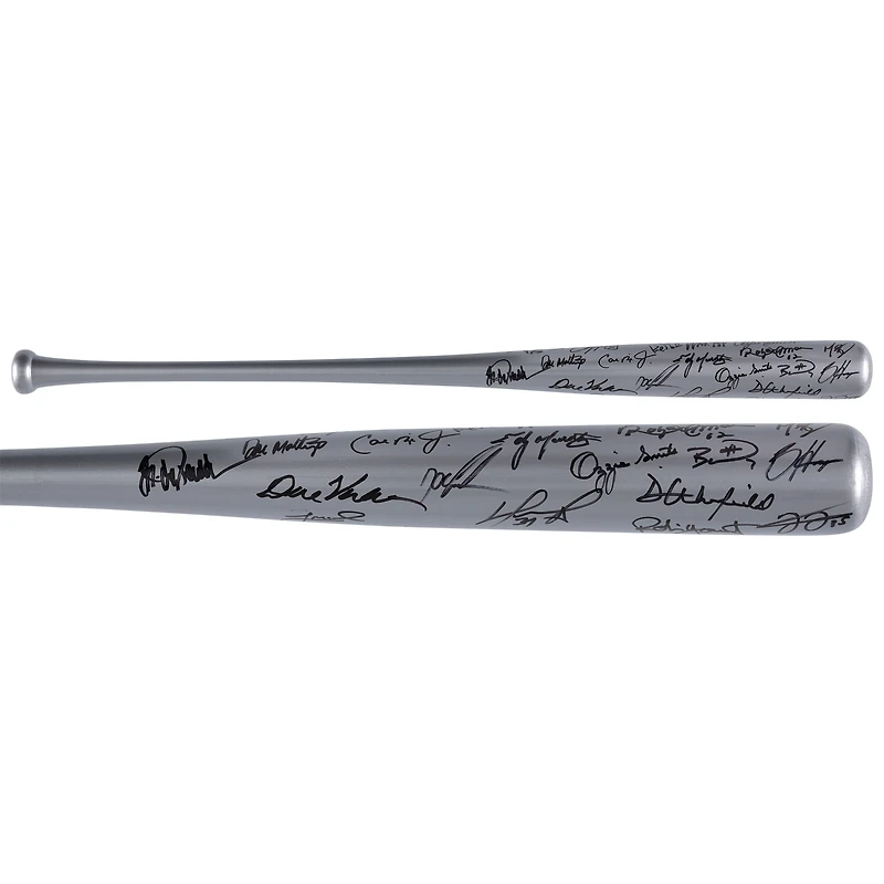 Batte autographiée des Silver Sluggers avec 33 signatures - Édition limitée à 25 exemplaires