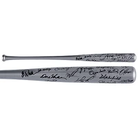 Batte autographiée des Silver Sluggers avec 33 signatures - Édition limitée à 25 exemplaires