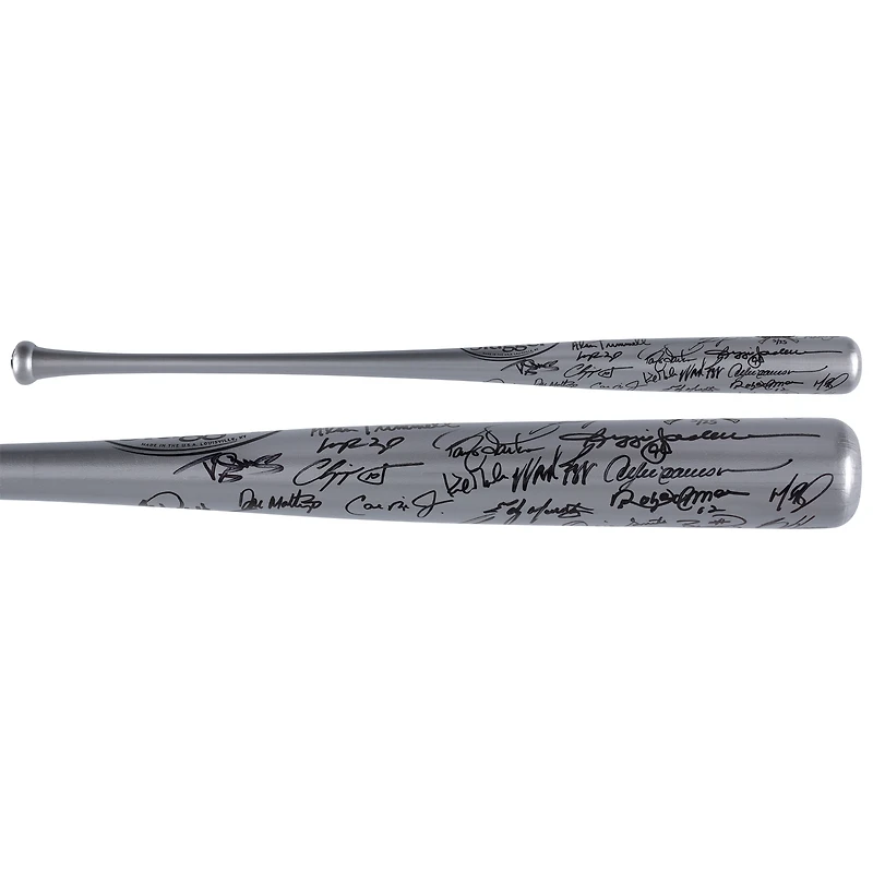 Silver Sluggers Autographed Bat with 33 Signatures - Limited Edition of 25