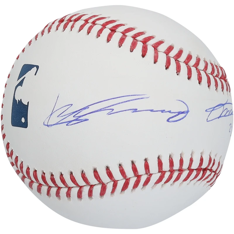 Baseball autographié par Vladimir Guerrero et Vladimir Guerrero Jr.