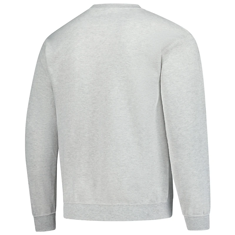Sweat-shirt unisexe BreakingT Pete Crow-Armstrong gris chiné avec nom et numéro du joueur des Chicago Cubs