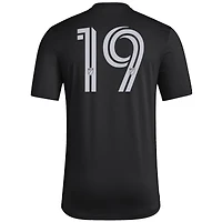 Haut d'avant-match adidas Juneteenth noir pour hommes