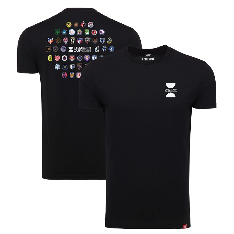 T-shirt unisexe Sportiqe noir Coupe des Ligues 2024