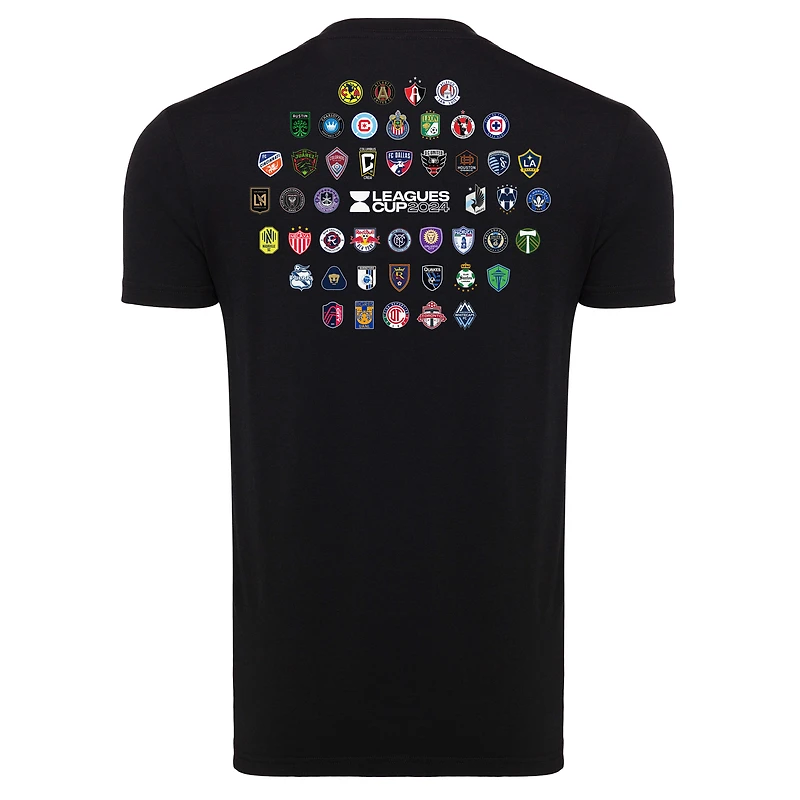 Unisex Sportiqe  Black 2024 Leagues Cup Tri-Blend T-Shirt