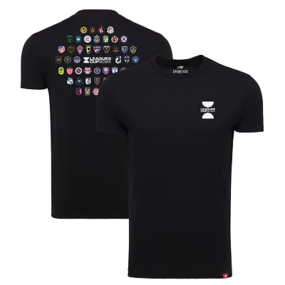 T-shirt unisexe Sportiqe noir Coupe des Ligues 2024