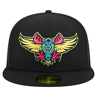 Men's New Era Black Modesto Nuts Copa de la Diversión 59FIFTY Fitted Hat