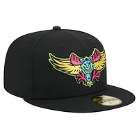 Men's New Era Black Modesto Nuts Copa de la Diversión 59FIFTY Fitted Hat