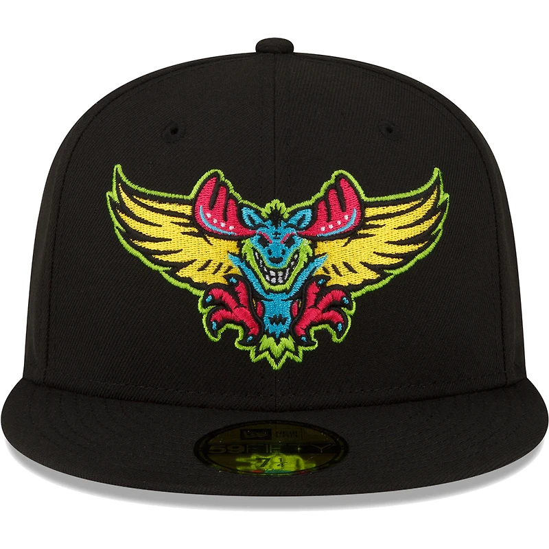 Men's New Era Black Modesto Nuts Copa De La Diversion 59FIFTY Fitted Hat