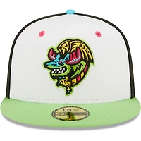 Men's New Era White/Green Alebrijes De Modesto Copa La Diversion 59FIFTY Fitted Hat