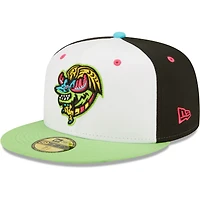 Men's New Era White/Green Alebrijes De Modesto Copa La Diversion 59FIFTY Fitted Hat