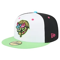 Casquette ajustée New Era Modesto Nuts Copa de la Diversión 59FIFTY blanche/vert clair pour homme