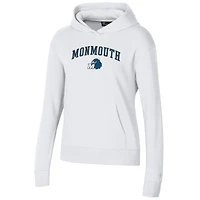 Sweat à capuche Under Armour blanc Monmouth Hawks pour femme