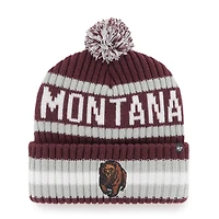 Men's '47  Maroon Montana Grizzlies Bering Cuffed Knit Hat with Pom