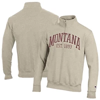 Pull à col zippé Champion Montana Grizzlies couleur crème pour homme