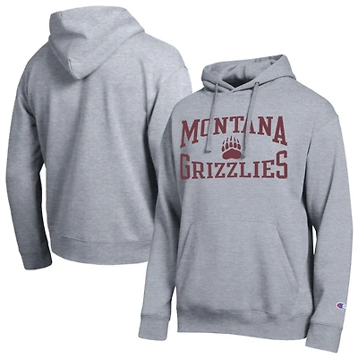 Men's Champion  Heather Gray Montana Grizzlies Team Hoodie