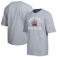 Men's Champion  Heather Gray Montana Grizzlies Weathered Team T-Shirt