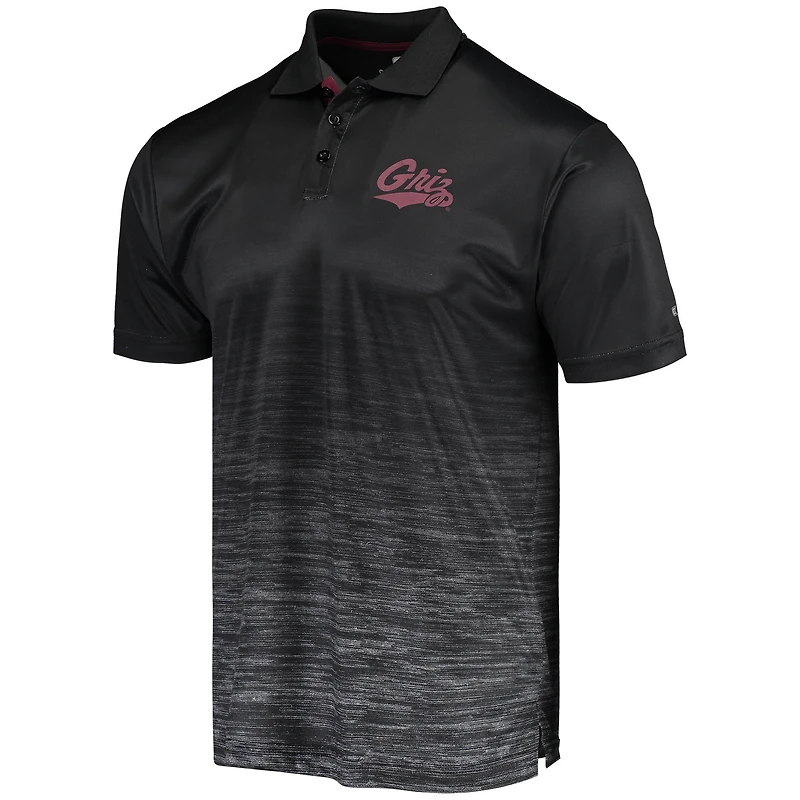 Men's Colosseum Black Montana Grizzlies Marshall Polo