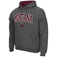 Sweat à capuche Colosseum Charcoal Montana Grizzlies Arch & Logo 3.0 pour homme